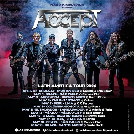 Accept Latin America Tour 2024